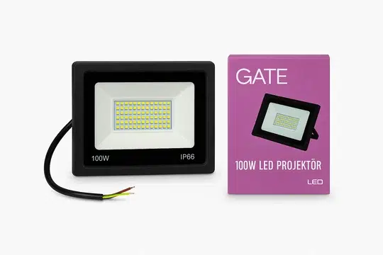 100W SMD LED PROJEKTÖR 6500K GATE