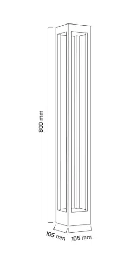 12W LED BAHÇE ARMATÜRÜ 3000K GOYA 