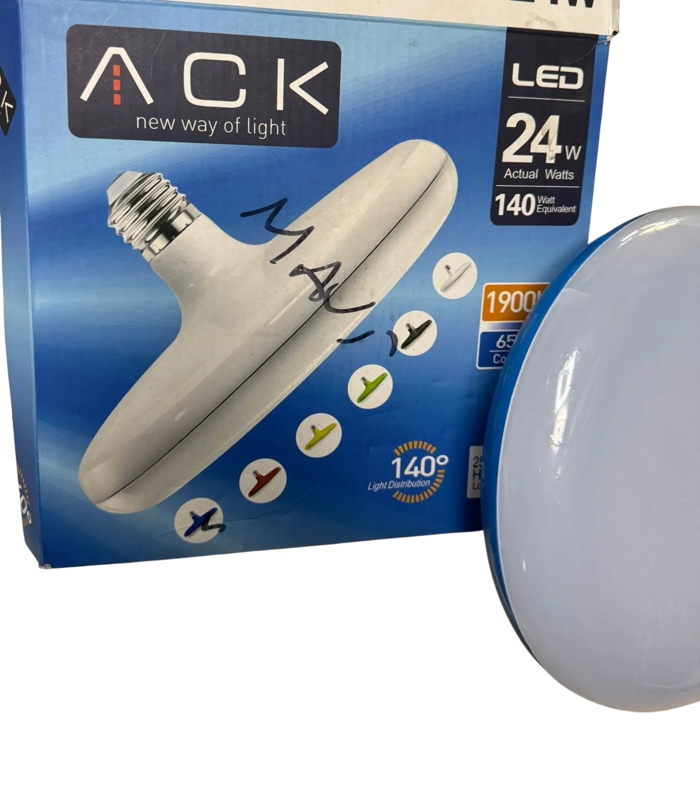 24W DEKORATİF MAVİ KASA LED ARMATÜR 6500K