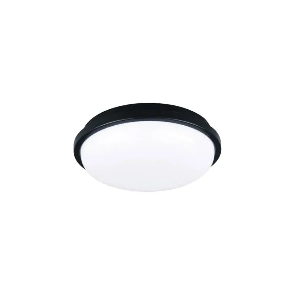 24W SİYAH KASA LED DUVAR GLOB ARMATÜRÜ 4000K DÜNYA LED