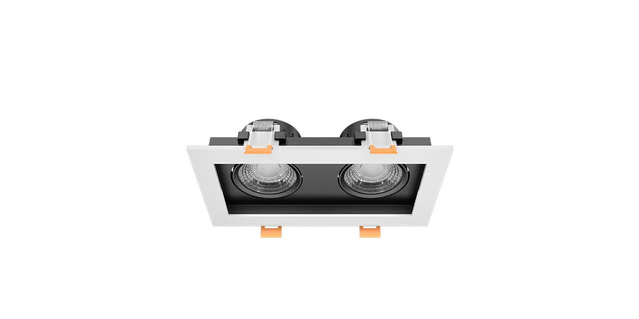 2x8W COB LED SIVA ALTI İKİLİ SPOT SİYAH-BEYAZ KASA 4000K GOYA