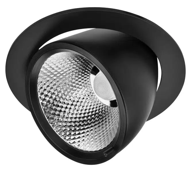 30W HAREKETLİ COB LED SPOT SİYAH KASA 3000K GOLDX