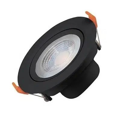 5W COB LED SİYAH KASA SPOT YUVARLAK 3000K ACK