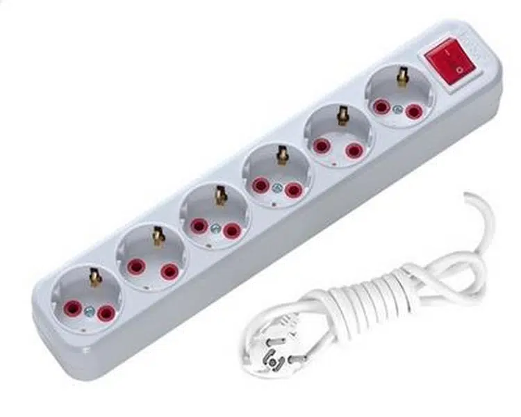 6 LI TOPRAKLI GRUP PRİZ ANAHTARLI 2MT AY-KA