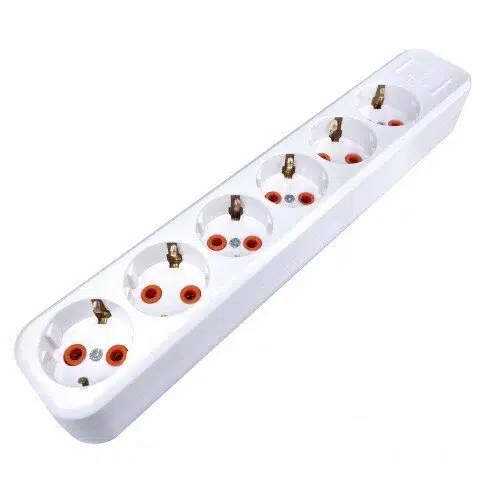 6 LI TOPRAKLI GRUP PRİZ / KABLOSUZ KLEMENSLİ / AY-KA