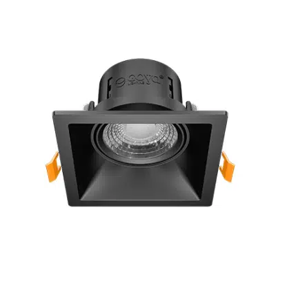 8W COB LED SIVA ALTI KARE SİYAH KASA 3000K GOYA