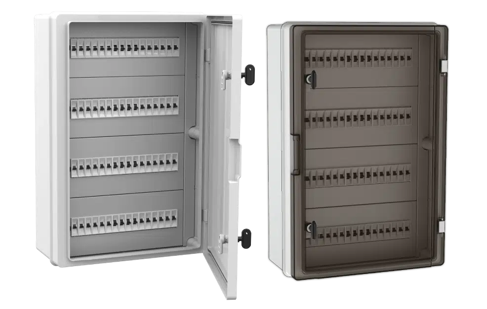 ABS PANO ŞEFFAF KAPAK SAC TABAN 40x60x20cm 4x16 SİGORTA TEM