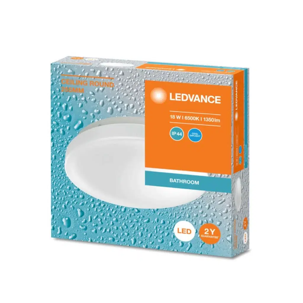 CEILING ROUND 18W/840 SIVA ÜSTÜ TAVAN ARMATÜR 4000K LEDVANCE IP44 