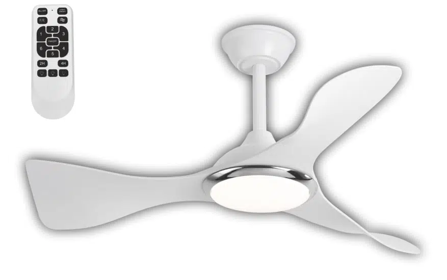 CENEVRE LEDLİ TAVAN VANTİLATÖRÜ / BEYAZ KASA / 3 RENK IŞIK / CATA