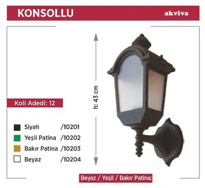 FAYTON FENER SİYAH APLİK PVC GÖVDE 1xE27 / AKVİVA