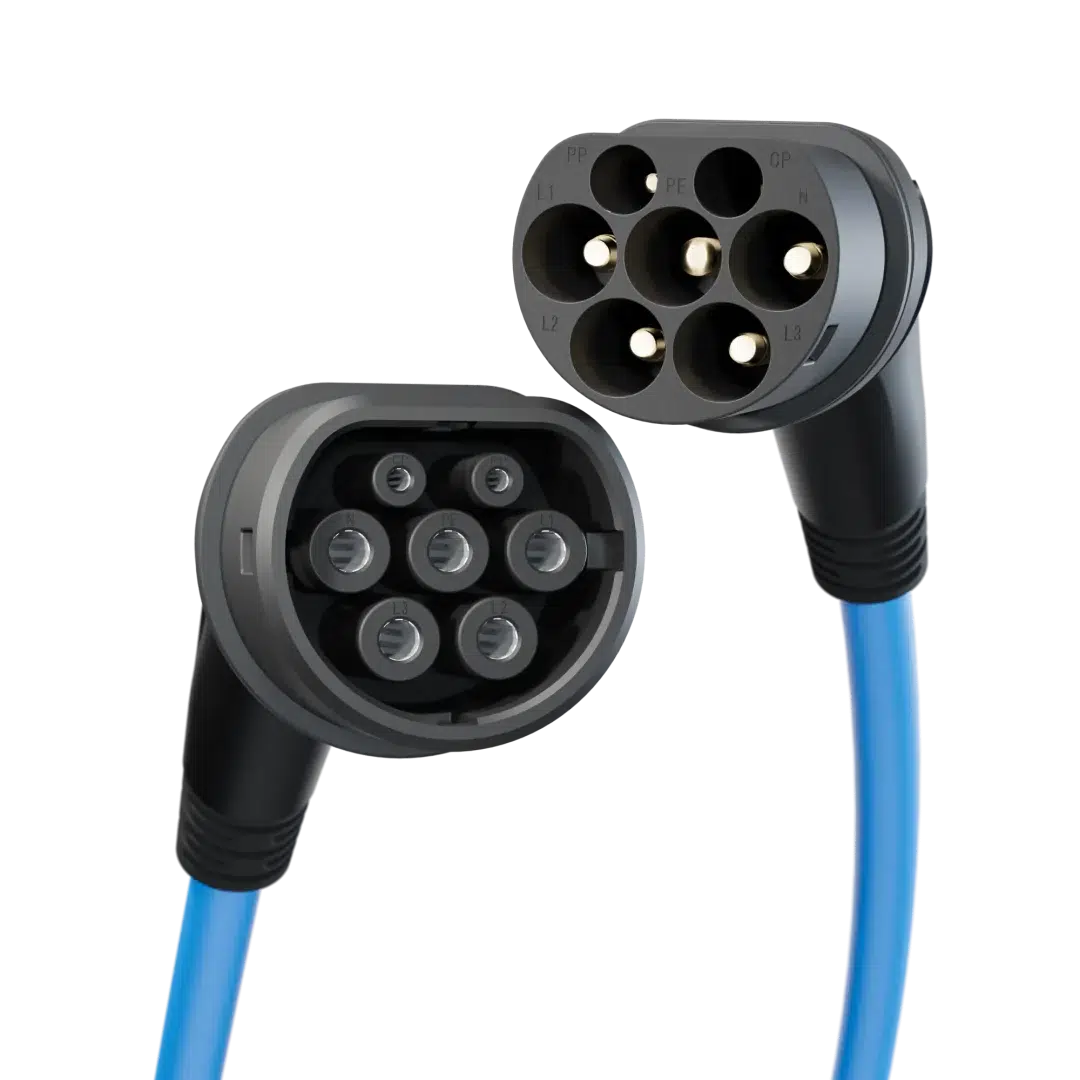 GOE TİP2 ŞARJ KABLOSU MAVİ 5M CS-00085