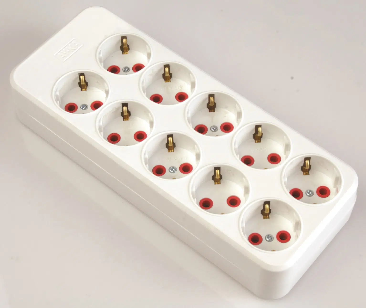 10 LU TOPRAKLI GRUP PRİZ / KABLOSUZ KLEMENSLİ / AY-KA