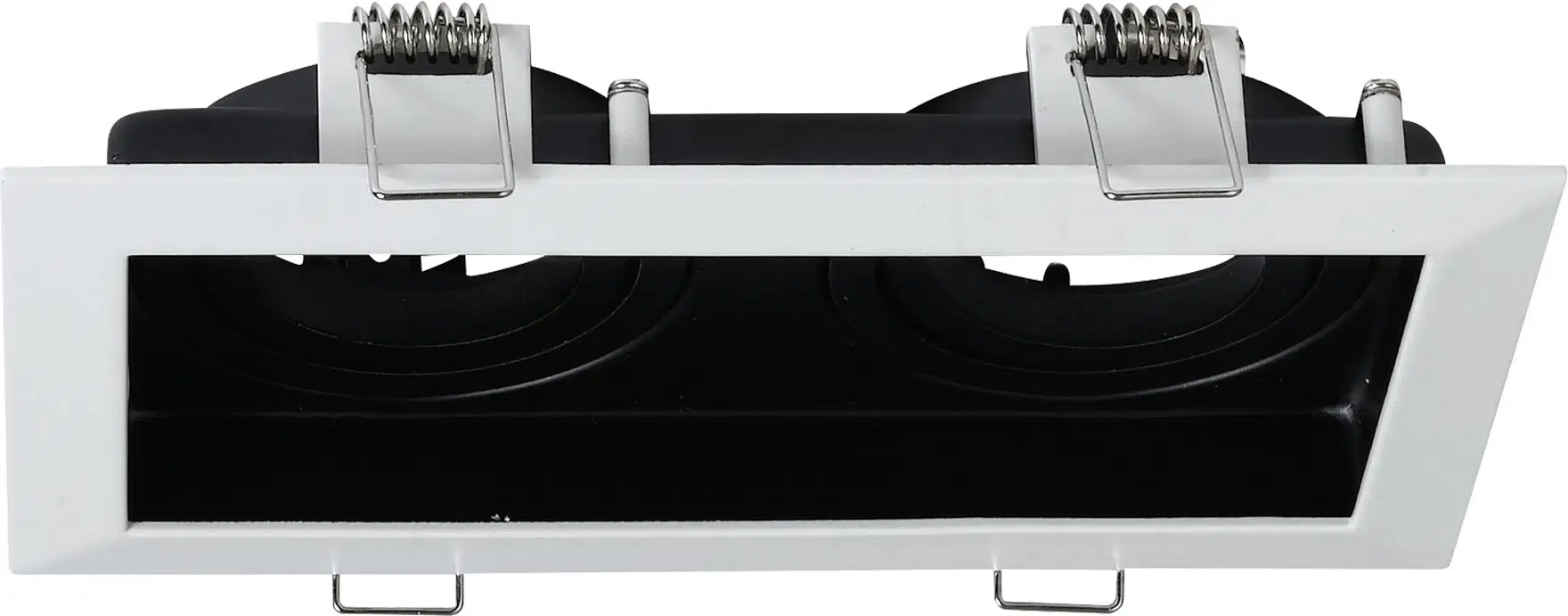 İKİLİ METAL KASA KARE SPOT SİYAH/BEYAZ GOLDX