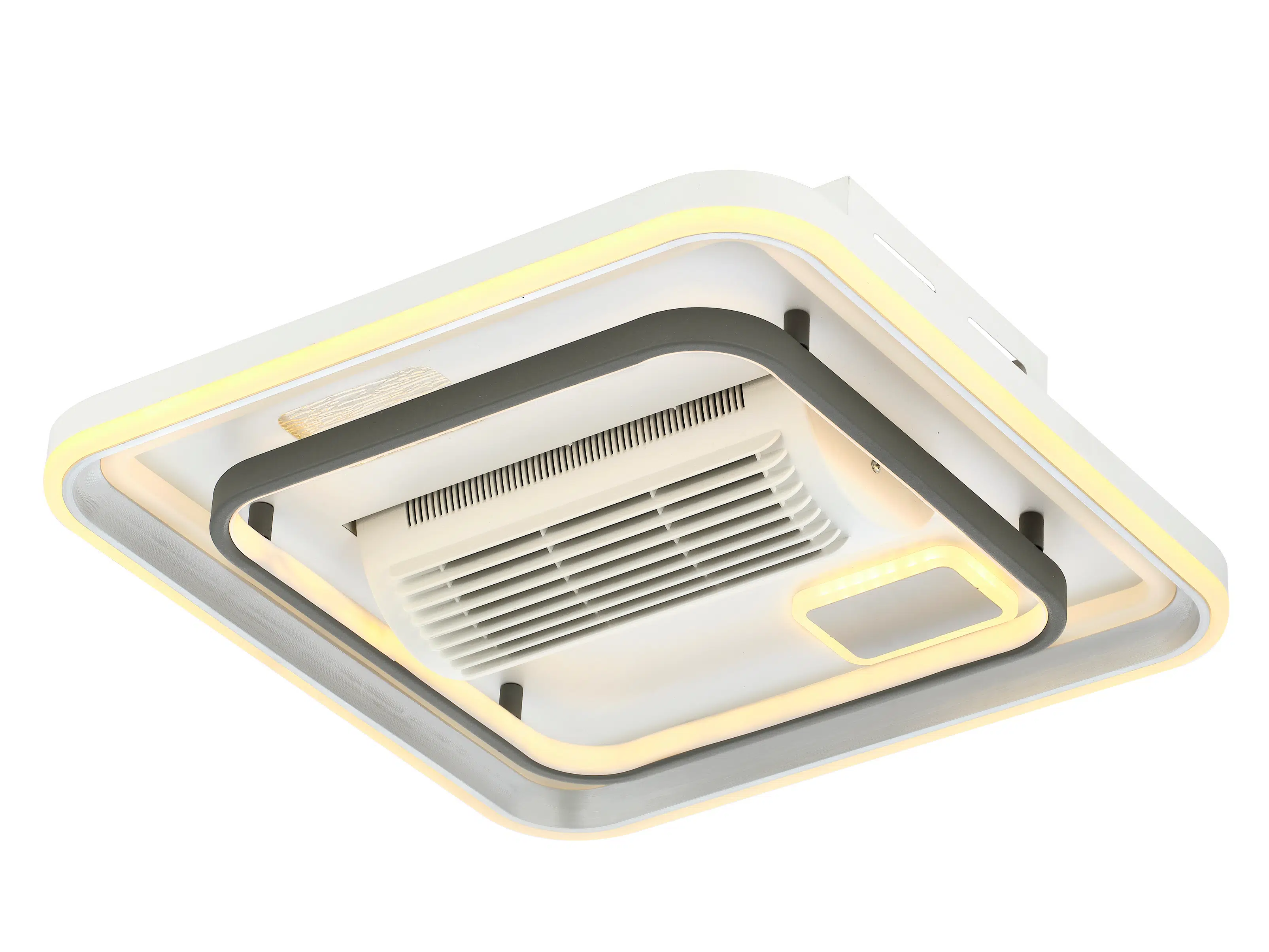 İSTEK KARE 60W LED AVİZE METAL KASA / 3 RENK IŞIK / KUMANDALI FANLI MODEL