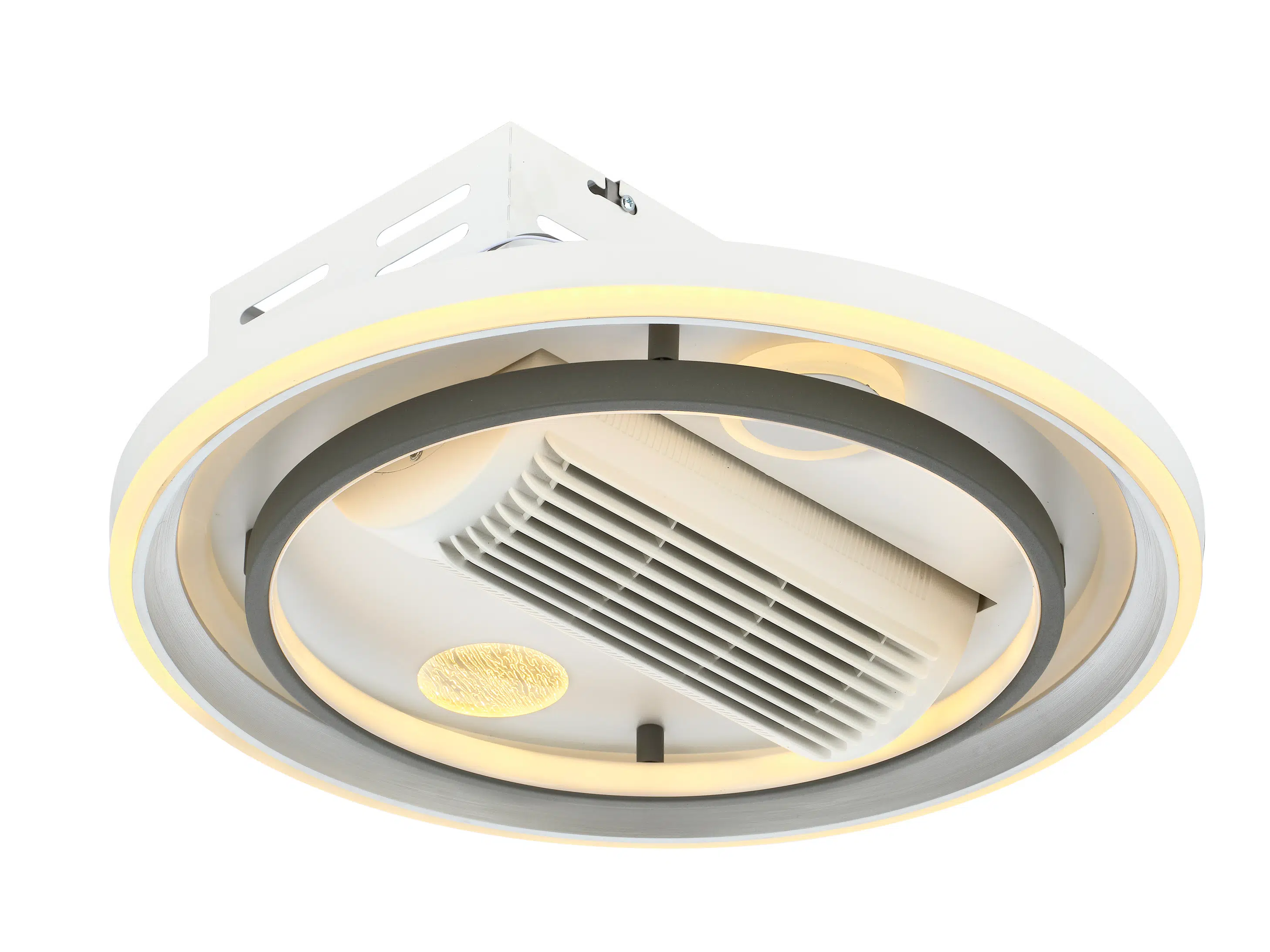 İSTEK YUVARLAK 60W LED AVİZE METAL KASA / 3 RENK IŞIK / KUMANDALI FANLI MODEL