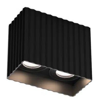 JC082 KARE İKİLİ SİYAH TAVAN ARMATÜRÜ GU10 JUPITER