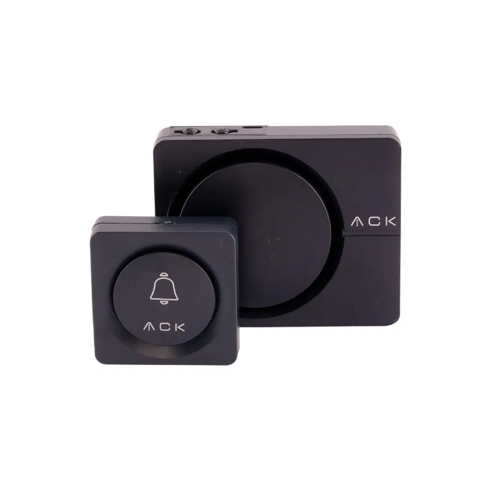 KABLOSUZ ZİL SİYAH 32 MELODİ IP20 ACK