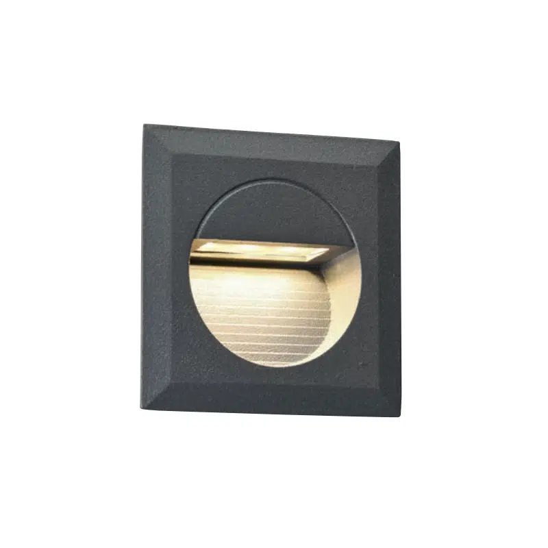 LED DUVAR SPOT ALÜMİNYUM ANTRASİT KASA KARE 1,5W 3000K JUPITER