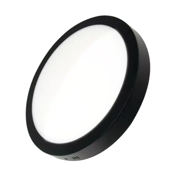 LED PANEL SIVA ÜSTÜ YUVARLAK SİYAH KASA 18W 4000K GOYA