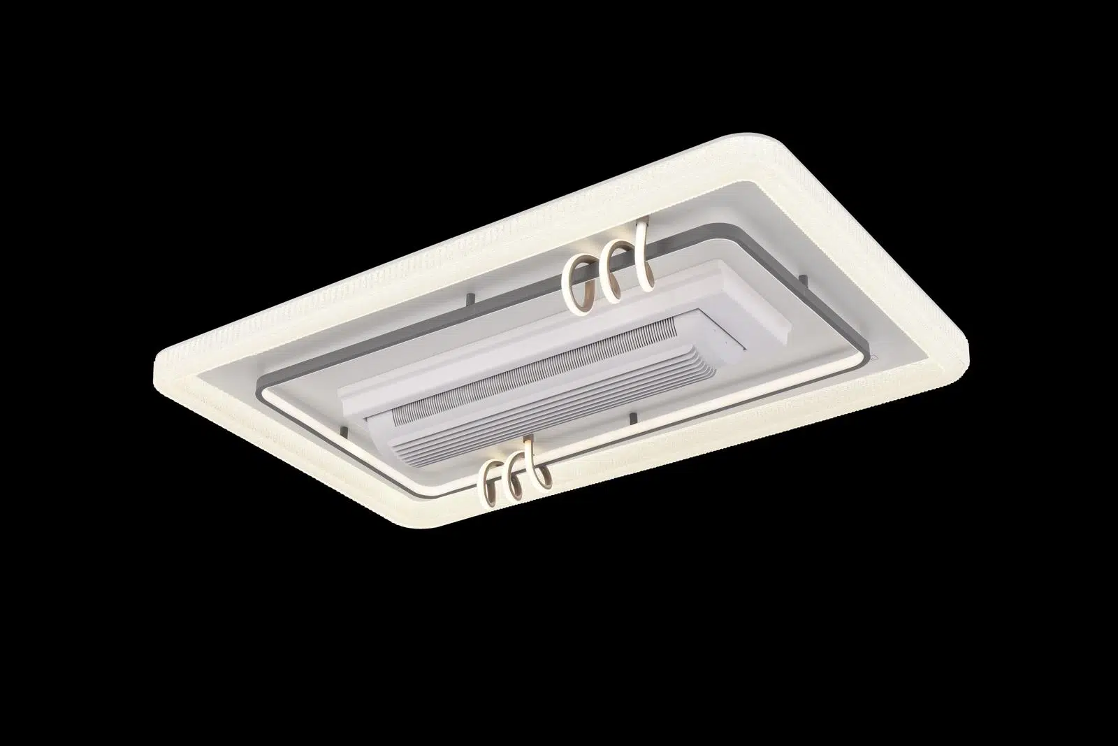 LİMA 150W LED AVİZE METAL KASA / 3 RENK IŞIK / KUMANDALI FANLI MODEL / 