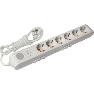 MULTİLET ALTILI 282J ŞOK KORUMALI TOPRAKLI GRUP PRİZ / KABLOLU 1,5M / Ç.K / VİKO