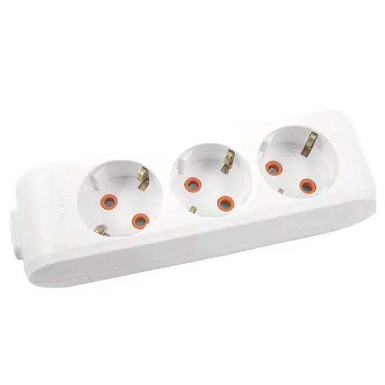 MULTİLET ÜÇLÜ GRUP PRİZ 2 USB 5V 2A TOP. KABLOLU 2mt .ÇK. VİKO