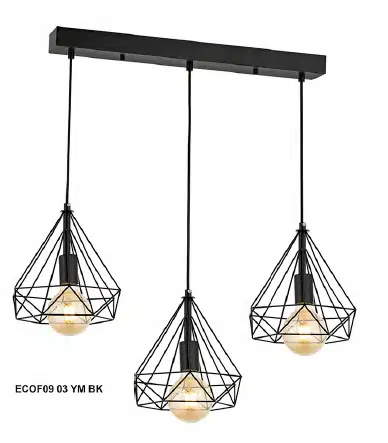 NORA 3 LÜ SIRALI AVİZE BK