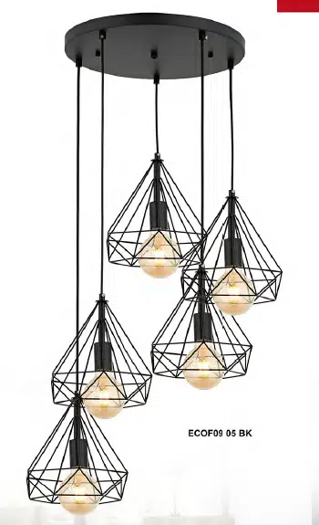 NORA 5 Lİ SARKIT AVİZE BK