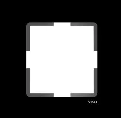 NOVELLA ELOXAL SİYAH TEKLİ METAL ÇERÇEVE / VİKO