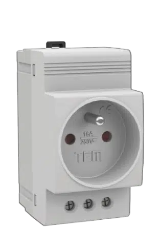 RAY TİPİ MONOFAZ TOPRAKLI PRİZ LEDSİZ TEM