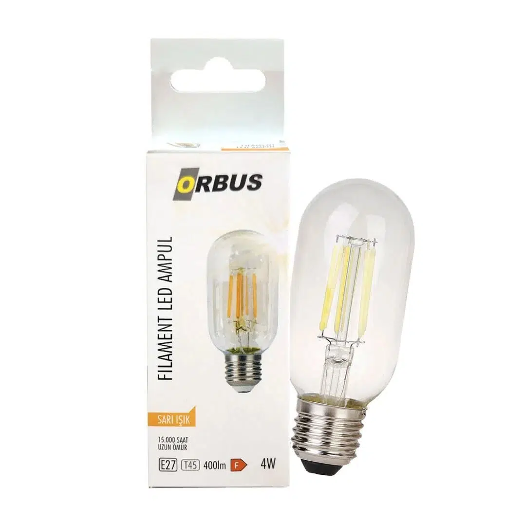 RUSTİK LED AMPUL AMBER E27 4W TC45 2200K