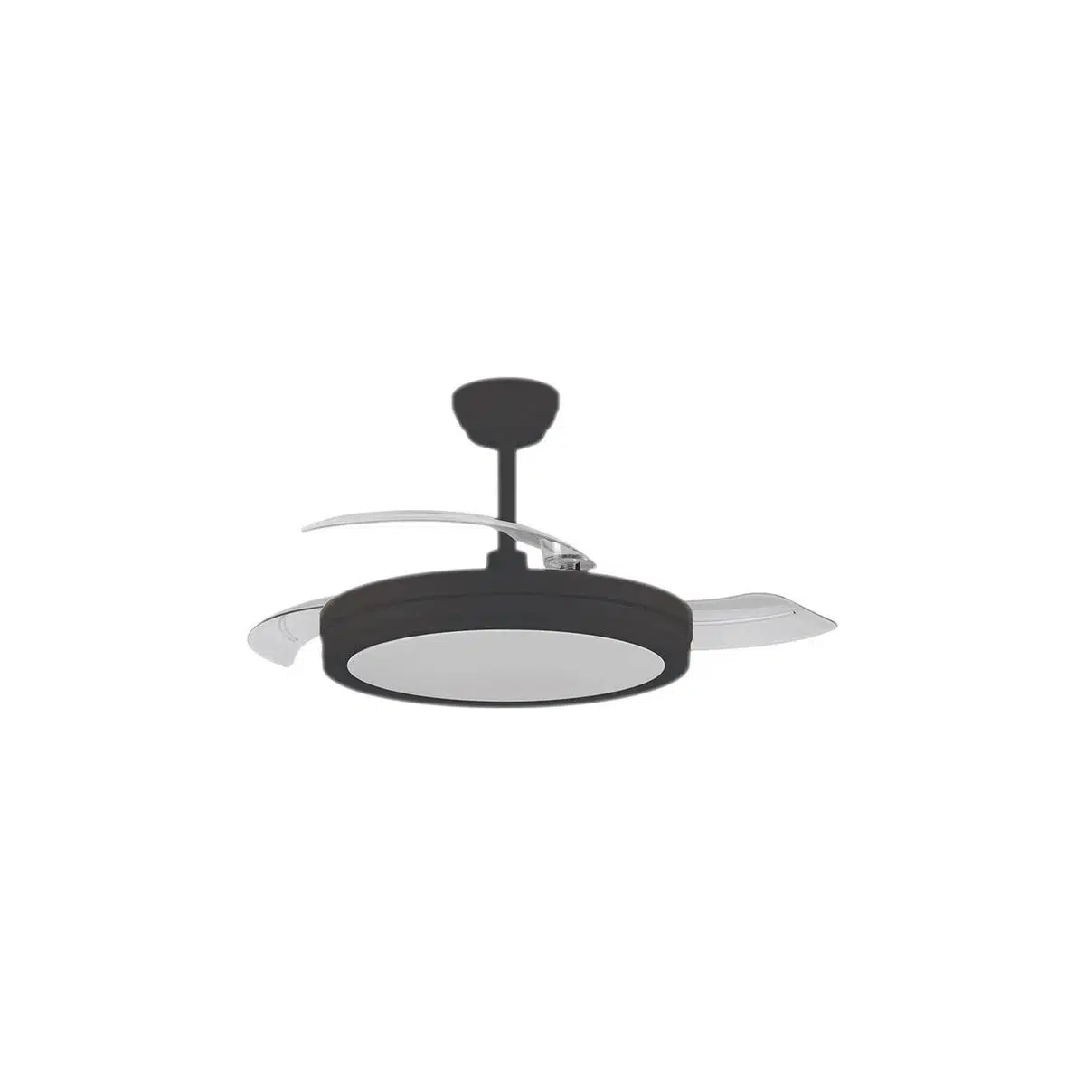 SMART SES VE KUMANDA KONTROLLÜ VANTİLATÖR / SİYAH KASA / 3 RENK IŞIK / VANTİ