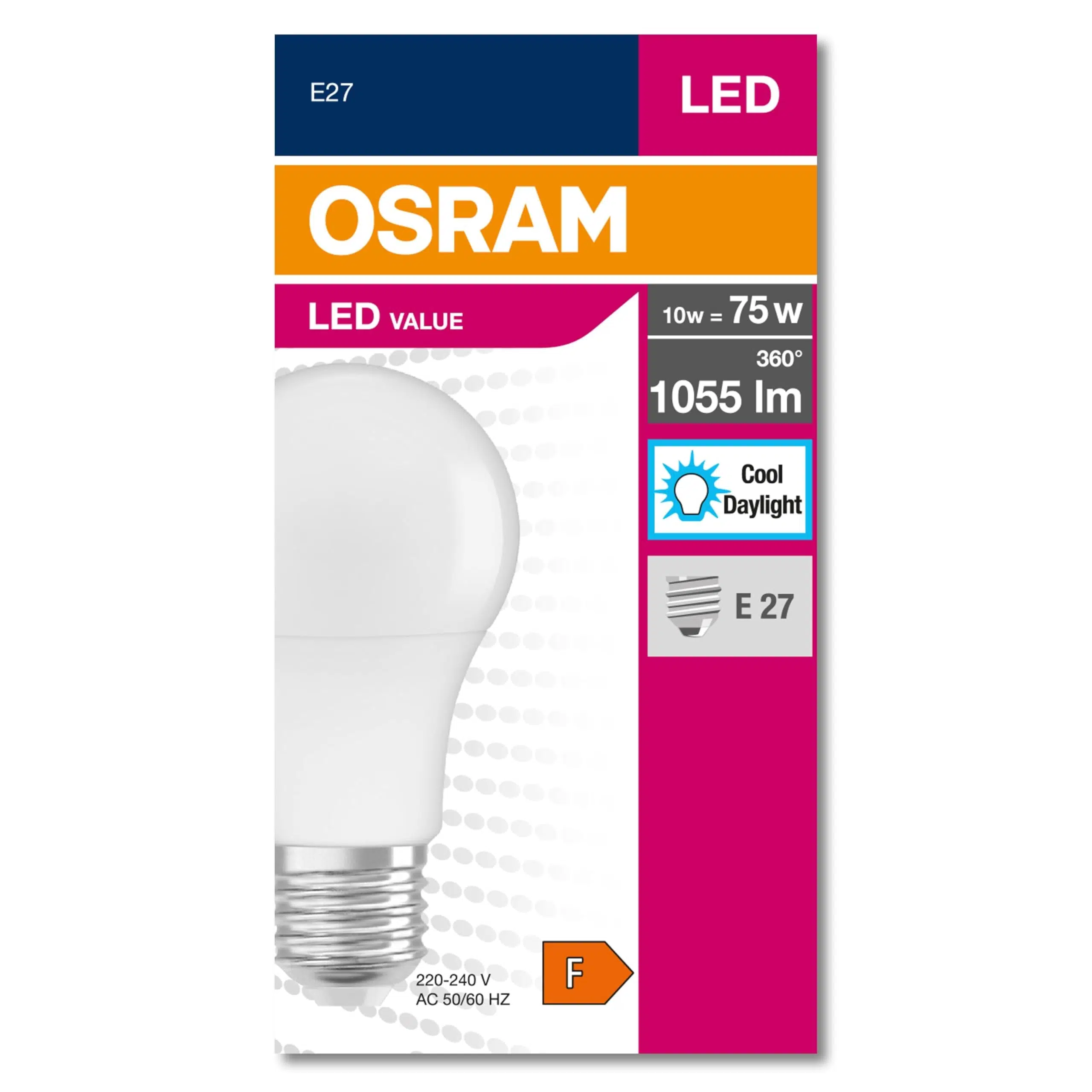 VALUE 10W E27 LED AMPUL 6500K OSRAM